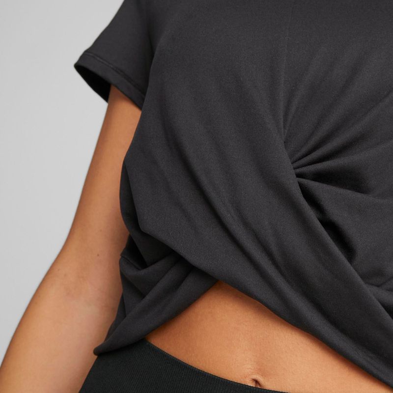 Dámske tričko na jogu PUMA Studio Yogini Lite Twist black 523164 01 6