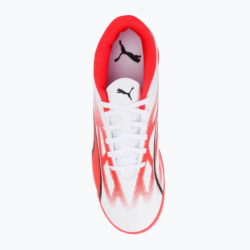 Detské kopačky PUMA Ultra Play IT Jr puma white/puma black/fire orchid 6