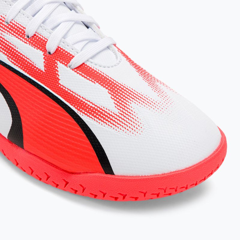 Detské kopačky PUMA Ultra Play IT Jr puma white/puma black/fire orchid 7