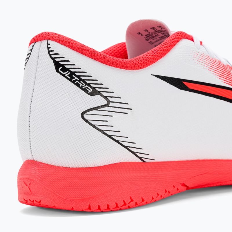 Detské kopačky PUMA Ultra Play IT Jr puma white/puma black/fire orchid 9