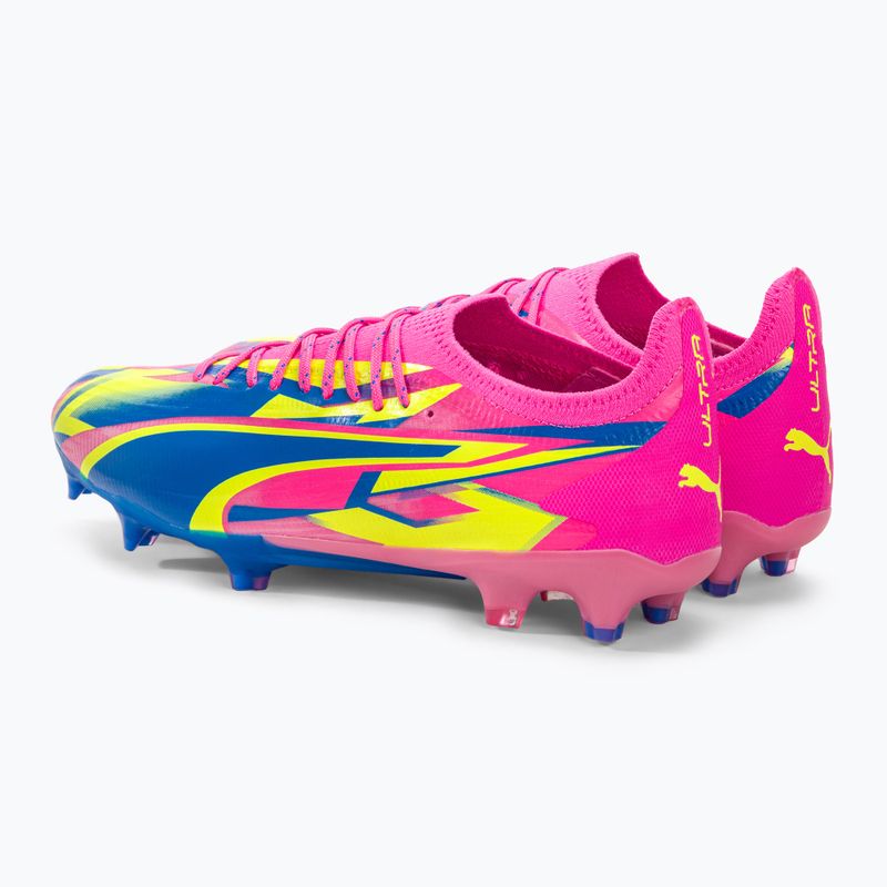 Pánske kopačky PUMA Ultra Ultimate Energy FG/AG luminous pink/ultra blue/yellow alert 3