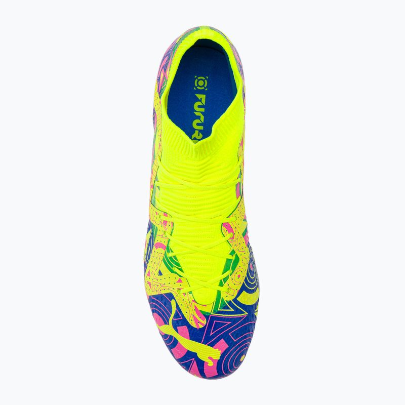 PUMA Future Match Energy FG/AG pánske kopačky ultra blue/yellow alert/luminous pink 6