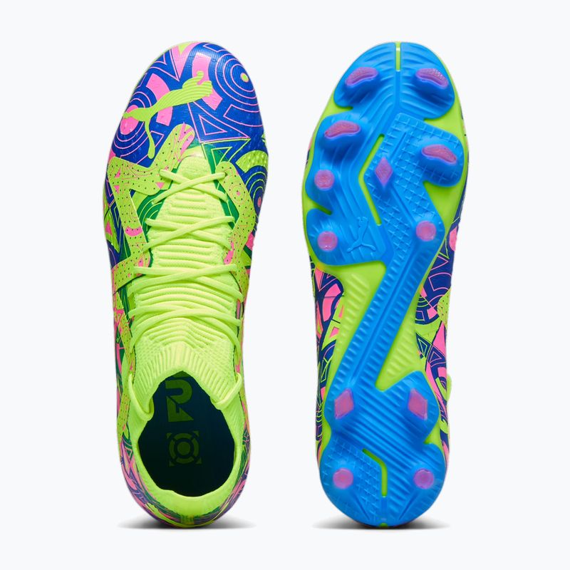 PUMA Future Match Energy FG/AG pánske kopačky ultra blue/yellow alert/luminous pink 15