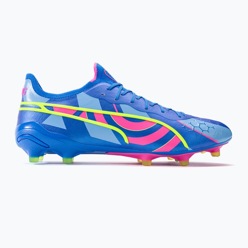 PUMA King Ultimate Energy FG/AG pánske kopačky ultra blue/luminous pink/luminous blue 2