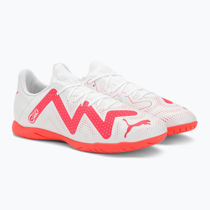 PUMA Future Play IT pánske kopačky puma white/fire orchid 6