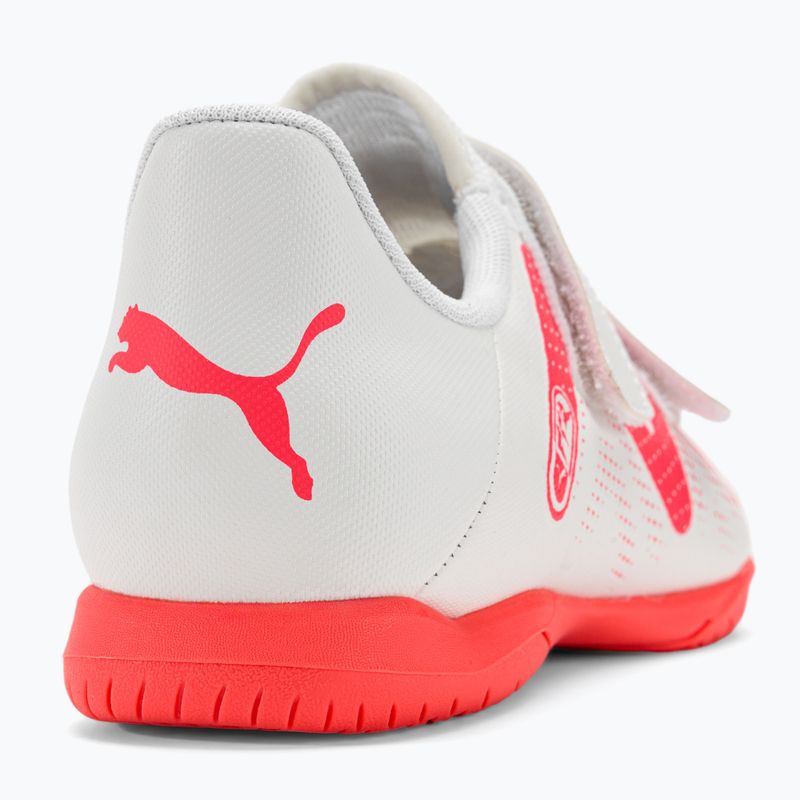 PUMA Future Play IT V Jr detské kopačky puma white/fire orchid 9