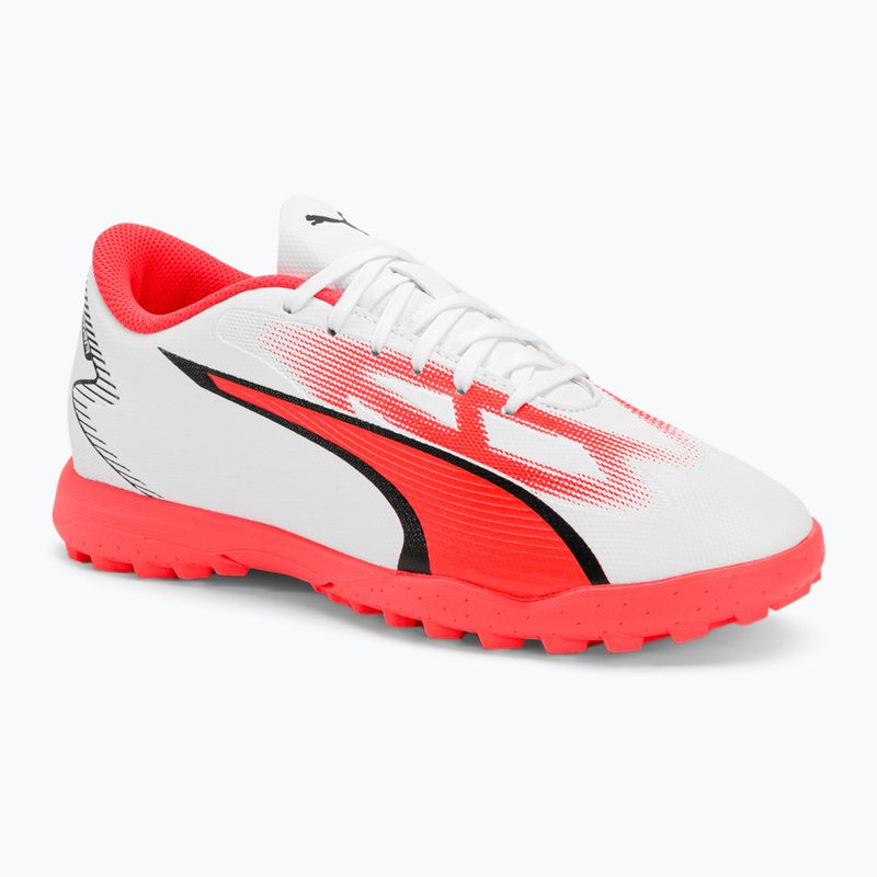 PUMA Ultra Play TT Jr detské kopačky puma white/puma black/fire orchid