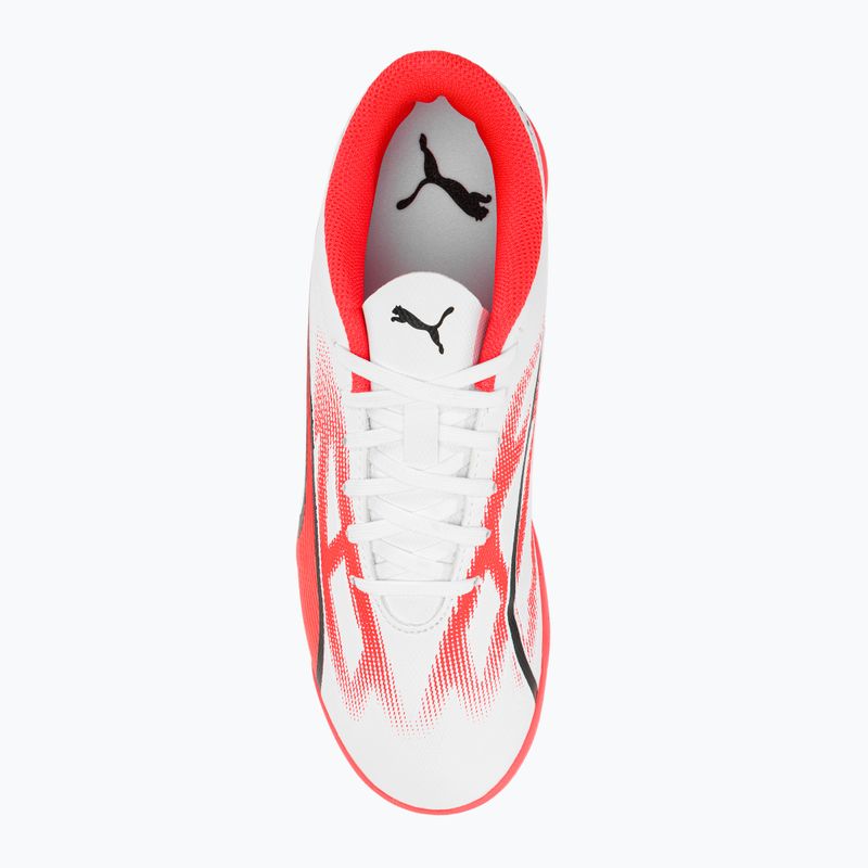 PUMA Ultra Play TT Jr detské kopačky puma white/puma black/fire orchid 6