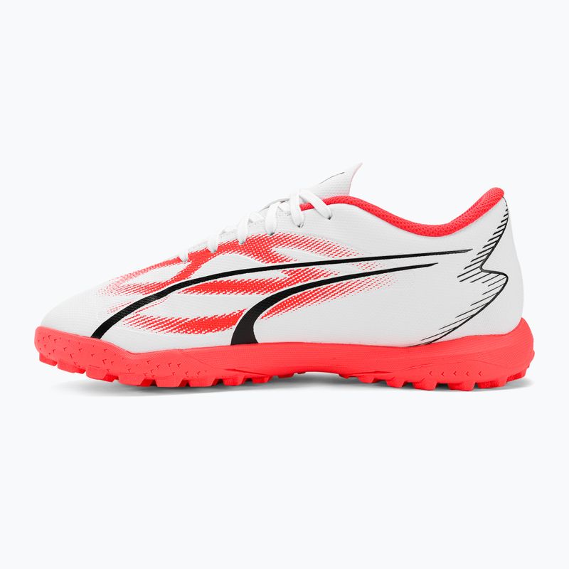 PUMA Ultra Play TT Jr detské kopačky puma white/puma black/fire orchid 10