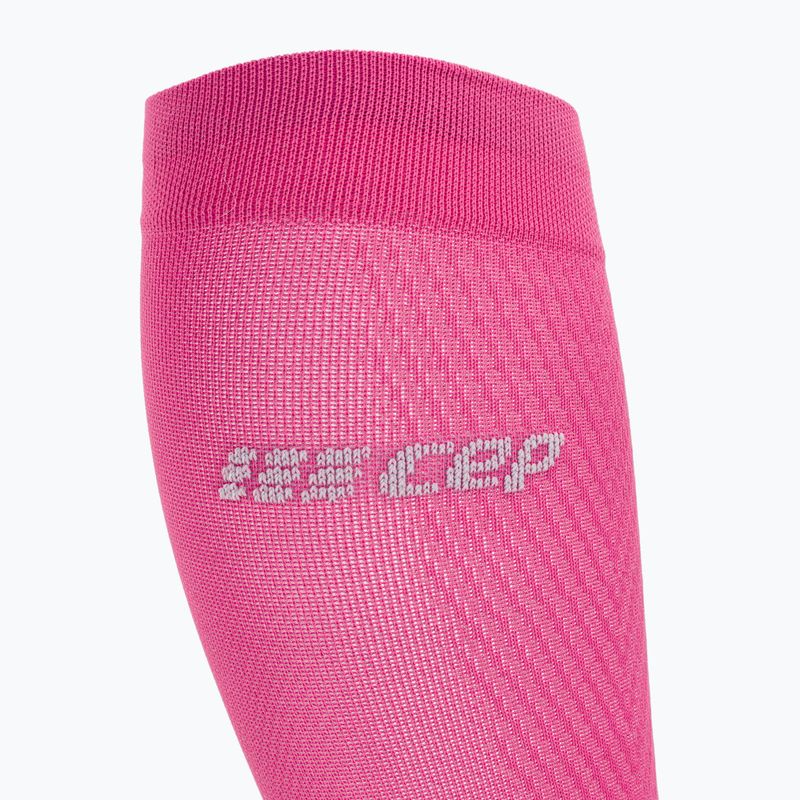 Dámske kompresné bežecké ponožky CEP Ultralight pink/dark red 3