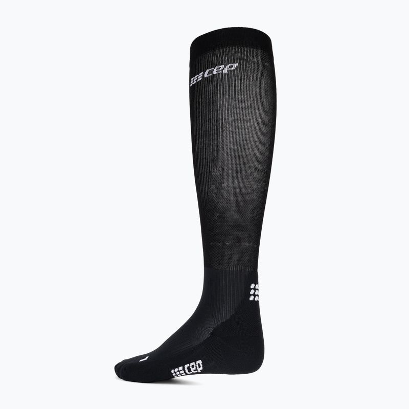 Pánske  kompresné ponožky CEP Infrared Recovery black/black 6