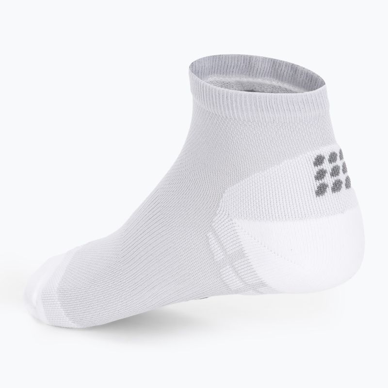 Pánske kompresné bežecké ponožky CEP Ultralight Low Cut carbon white 3