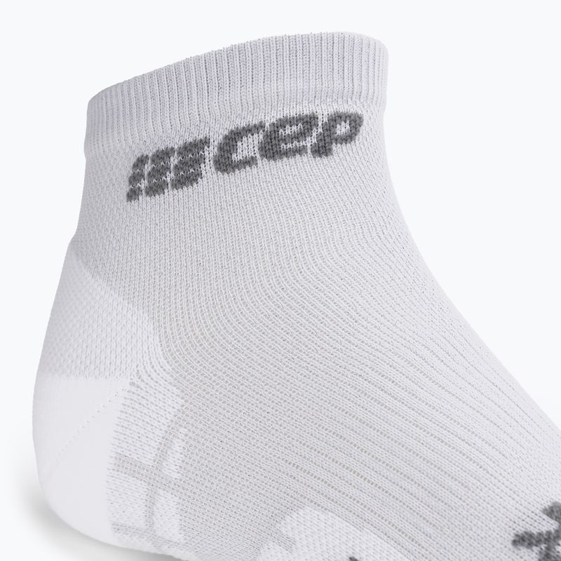 Pánske kompresné bežecké ponožky CEP Ultralight Low Cut carbon white 4