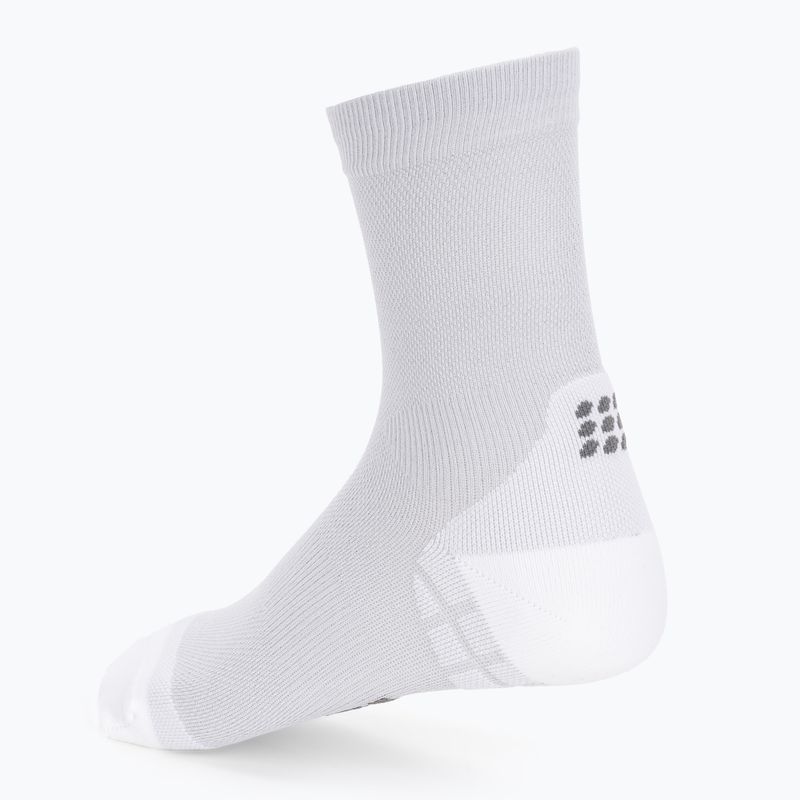 CEP Ultralight Short carbon white pánske kompresné bežecké ponožky 5