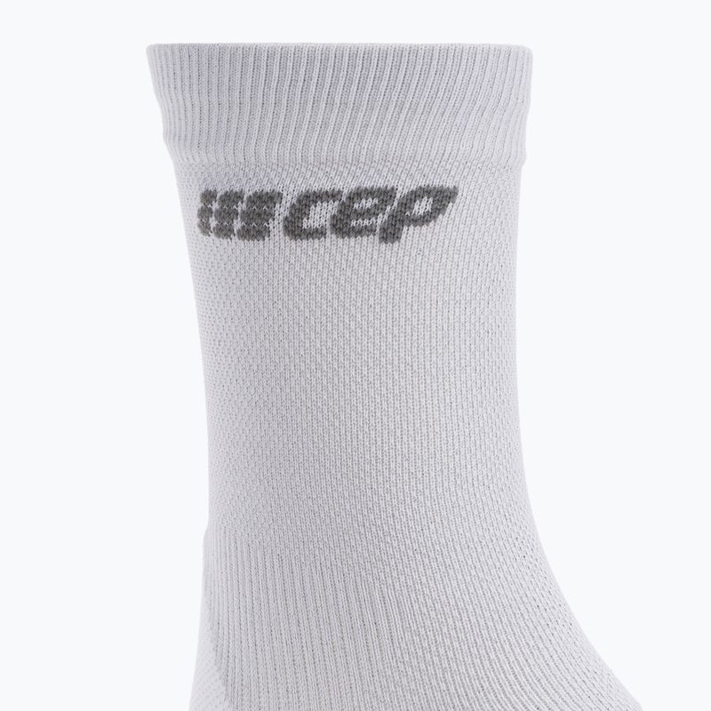CEP Ultralight Short carbon white pánske kompresné bežecké ponožky 6