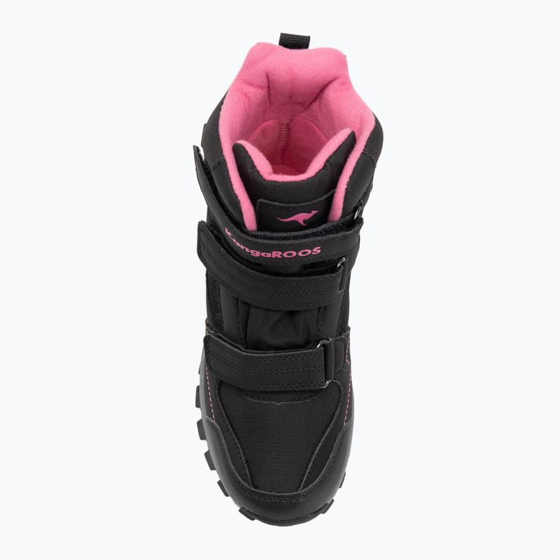 Detské snehové topánky KangaROOS K-Robi KTX jet black/daisy pink 7