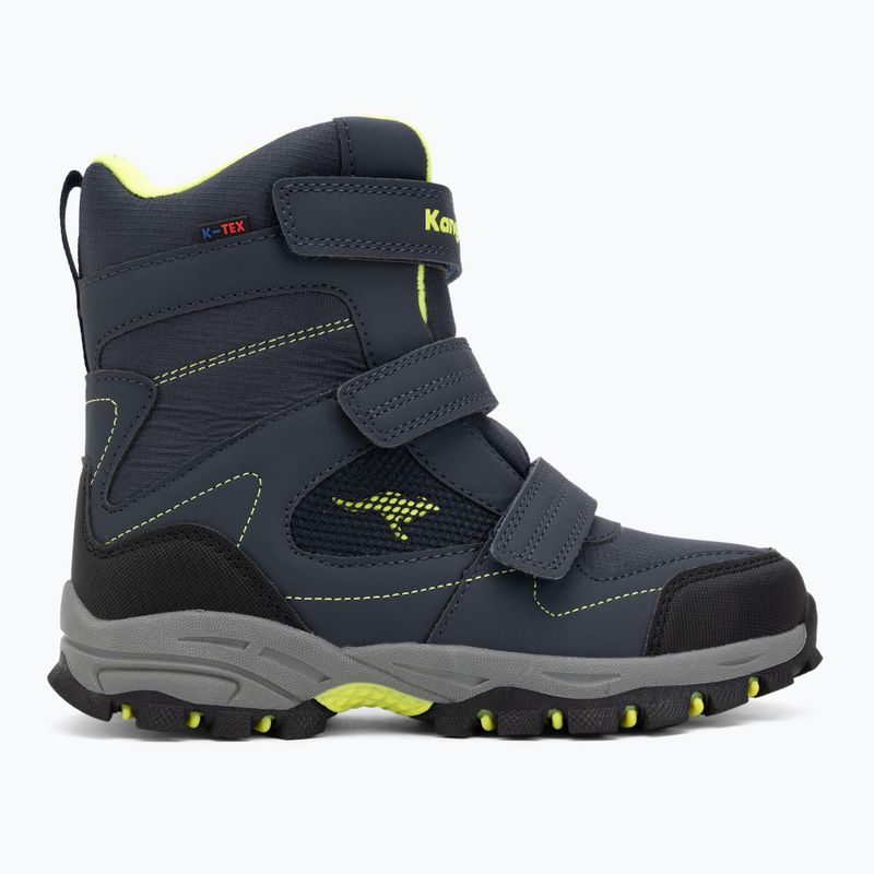 Detské snehové topánky KangaROOS K-Robi KTX dark navy/lime 2