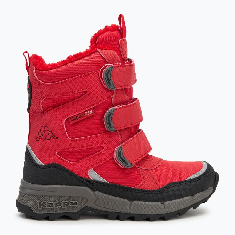 Detské snehule Kappa Vipos Tex red/black 2