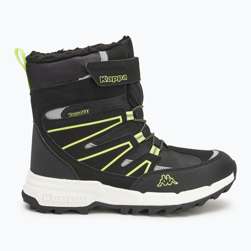 Detské snehule Kappa Floki Tex black/lime 2