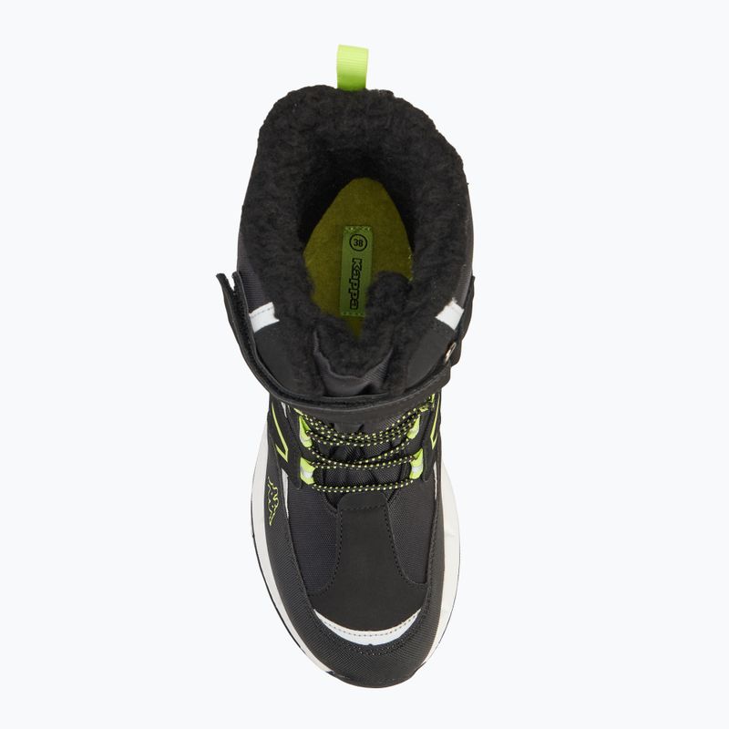 Detské snehule Kappa Floki Tex black/lime 5