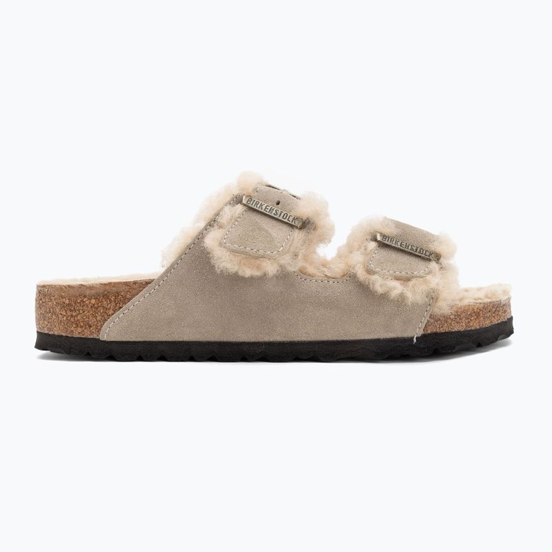 Šľapky BIRKENSTOCK Arizona Shearling SL Regular taupe 2