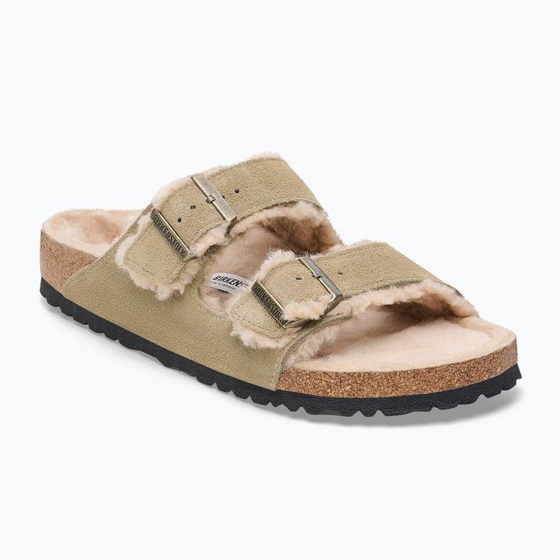 Šľapky BIRKENSTOCK Arizona Shearling SL Regular taupe 8