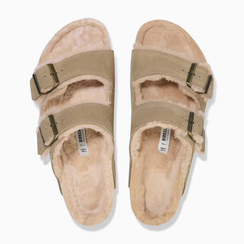 Šľapky BIRKENSTOCK Arizona Shearling SL Regular taupe 10