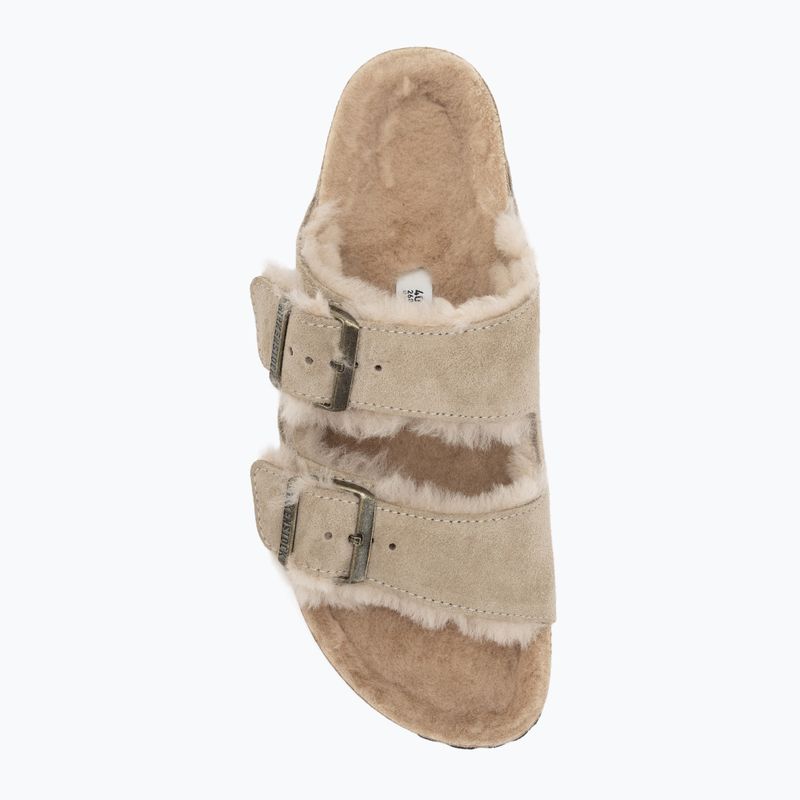 Šľapky BIRKENSTOCK Arizona Shearling SL Narrow taupe 5