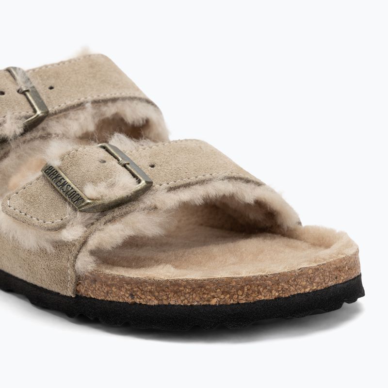 Šľapky BIRKENSTOCK Arizona Shearling SL Narrow taupe 7