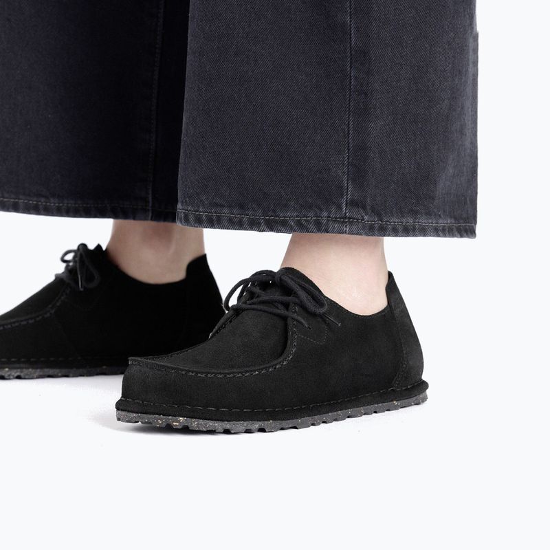 Topánky BIRKENSTOCK Utti Lace Suede Leather Regular black 9