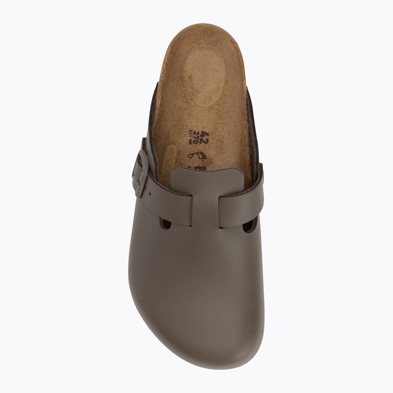 Nazúvaky BIRKENSTOCK Boston NL Narrow smooth leather concrete gray 5