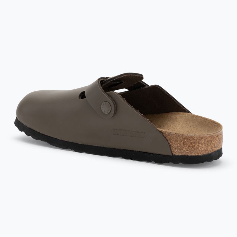 BIRKENSTOCK žabky Boston NL Narrow hladká koža betónová sivá 3