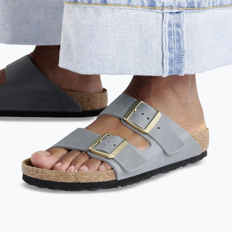 Dámske šľapky BIRKENSTOCK Arizona LEOI Narrow basalt gray 10