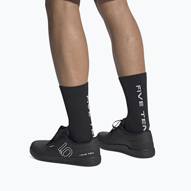 Pánske cyklistické topánky Adidas FIVE TEN Freerider Pro core black/cloud white/cloud white platform 7