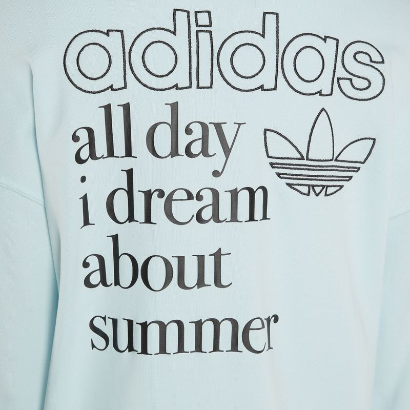 Dámska mikina adidas Graphic takmer modrá 4
