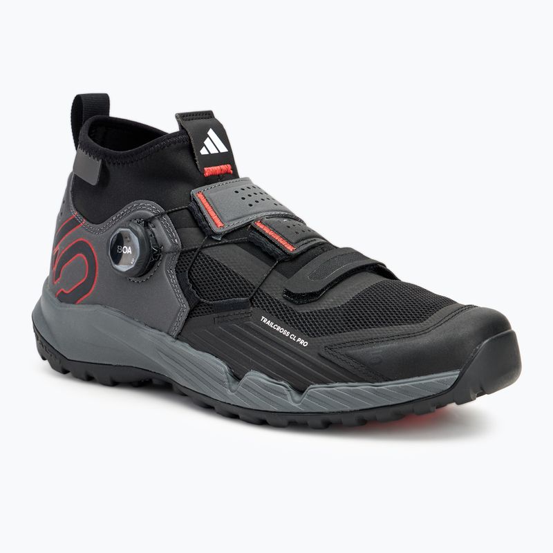 Pánska MTB cyklistická obuv adidas FIVE TEN Trailcross Pro Clip-In grey five / core black / red