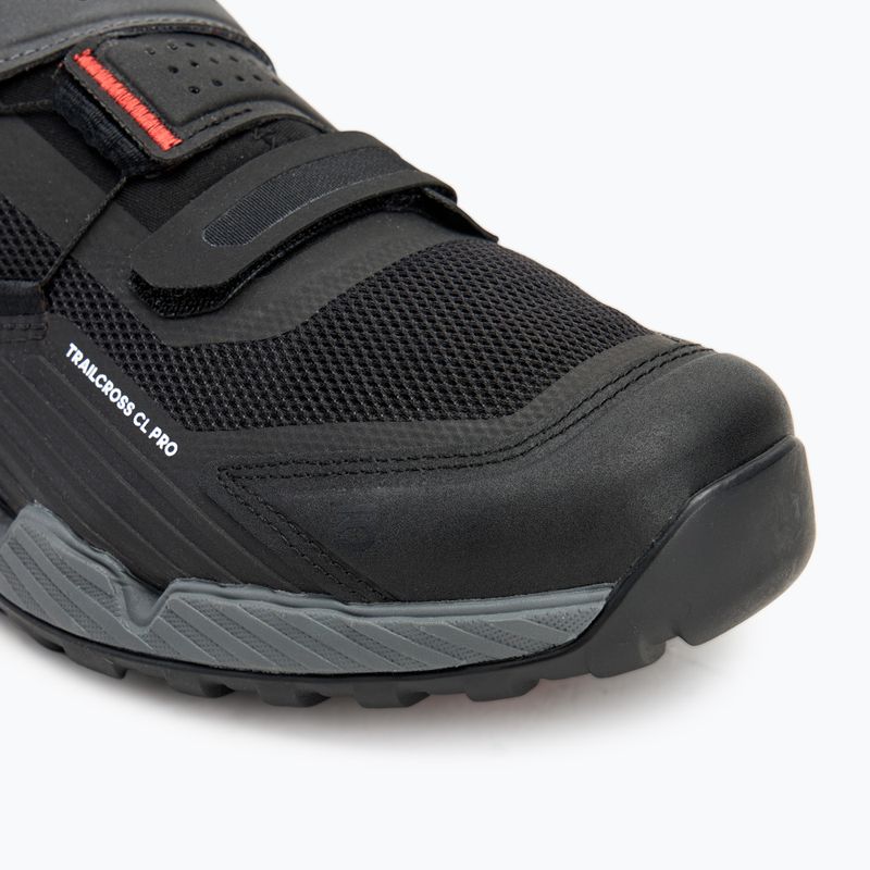 Pánska MTB cyklistická obuv adidas FIVE TEN Trailcross Pro Clip-In grey five / core black / red 7
