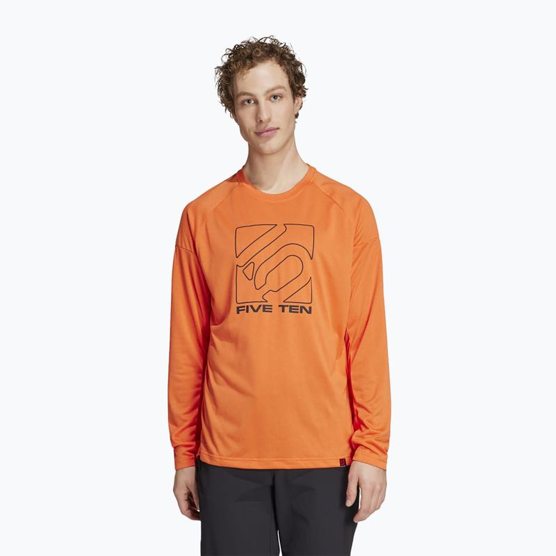 Cyklistický dres s dlhým rukávom adidas FIVE TEN semi impact orange 3