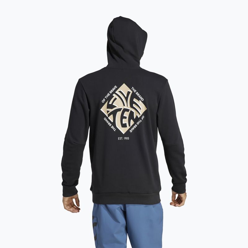 Pánska mikina adidas FIVE TEN Graphic Hoodie black / savannah cyklistická mikina 2