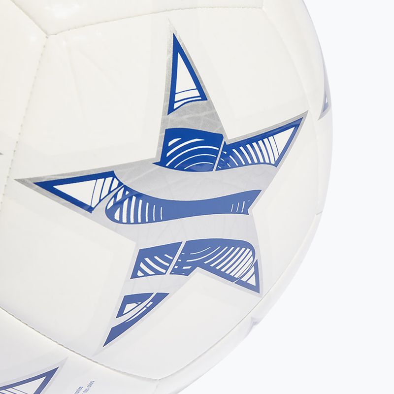 Futbalová lopta adidas UCL Club 23/24 futbalová biela/železná metalíza/šoková fialová/jasná azúrová veľkosť 4 3