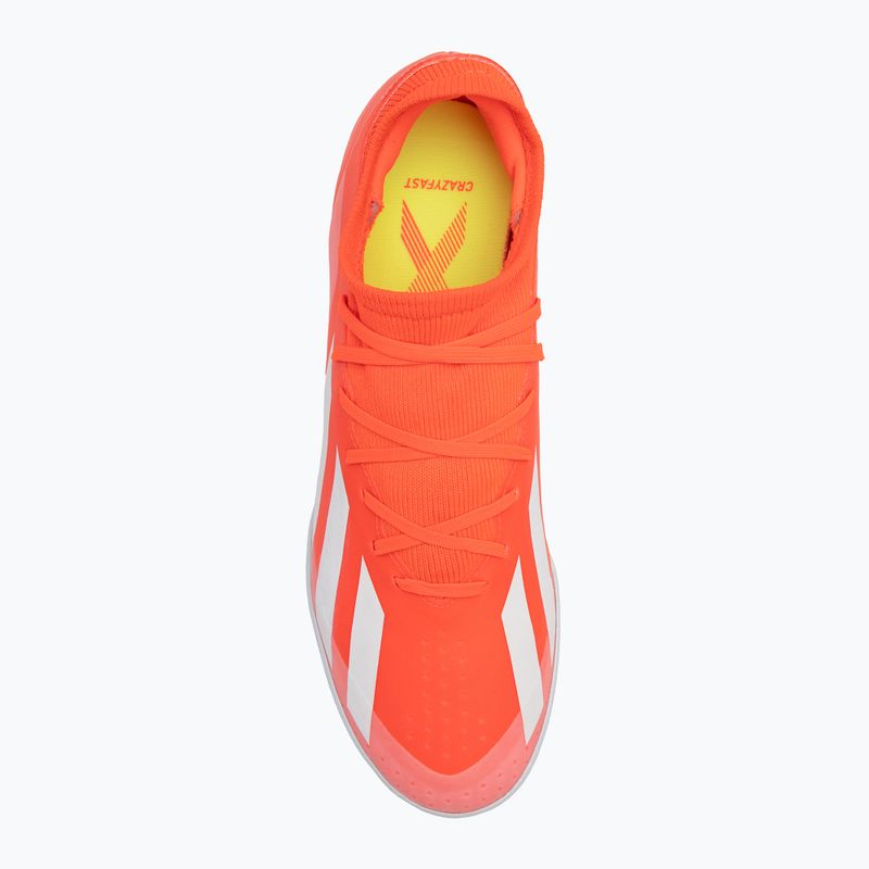 Pánske kopačky adidas X Crazyfast League TF solar red/cloud white/team solar yellow 4