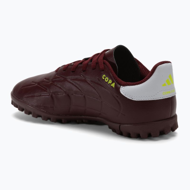 Detské kopačky adidas Copa Pure II Club TF shadow red/footwear white/team solar yellow 3