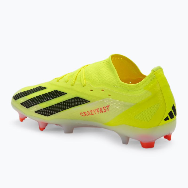 Pánske adidas X Crazyfast Pro FG tímové kopačky solar yellow/core black/cloud white 3