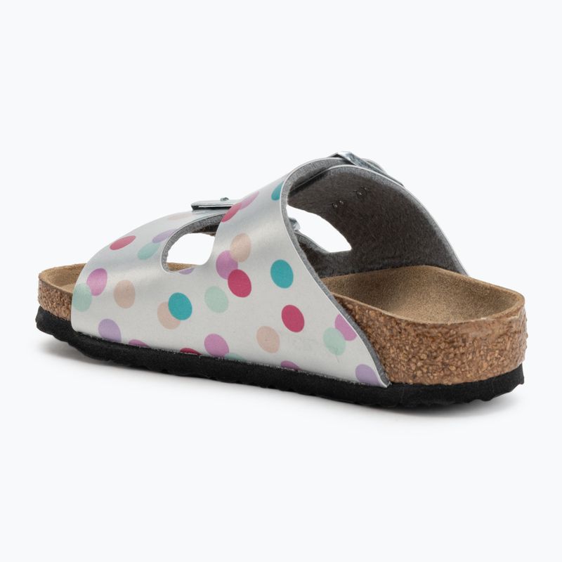 Detské šľapky BIRKENSTOCK Arizona BF Narrow electric metallic dots silver 3