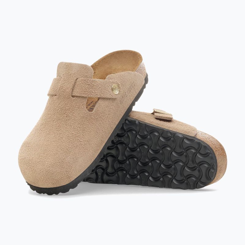 Šľapky BIRKENSTOCK Boston Suede Leather sandcastle 5