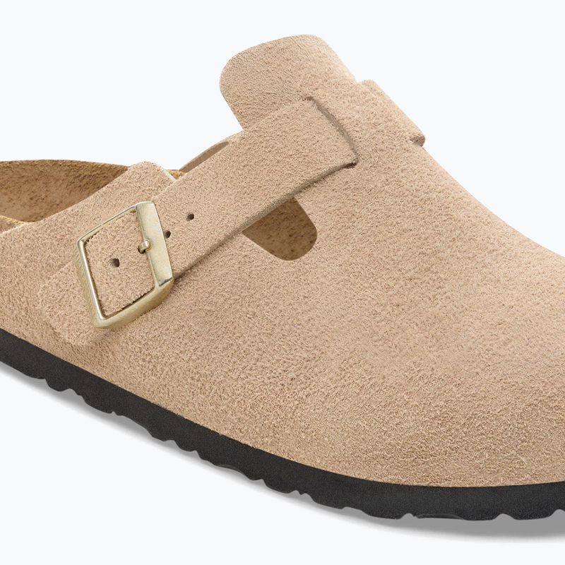 Šľapky BIRKENSTOCK Boston Suede Leather sandcastle 6