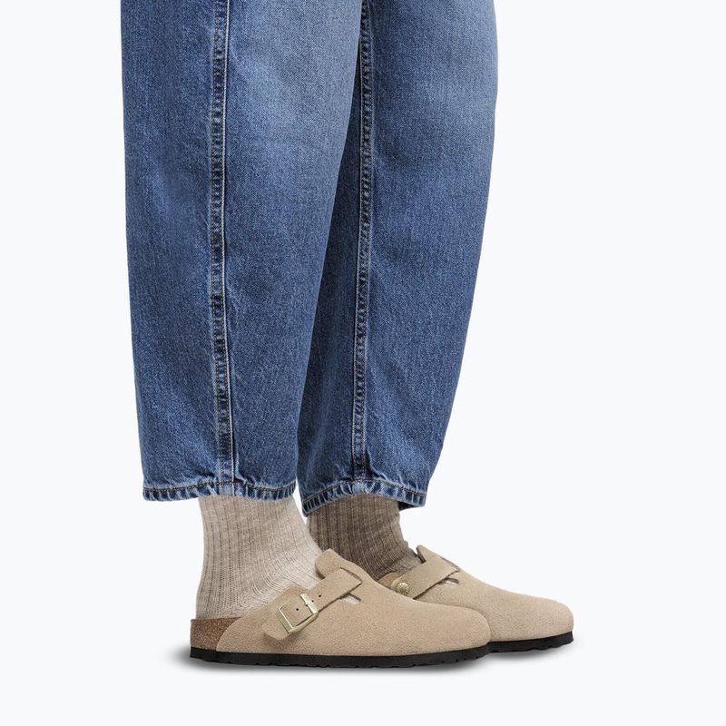 Šľapky BIRKENSTOCK Boston Suede Leather sandcastle 7