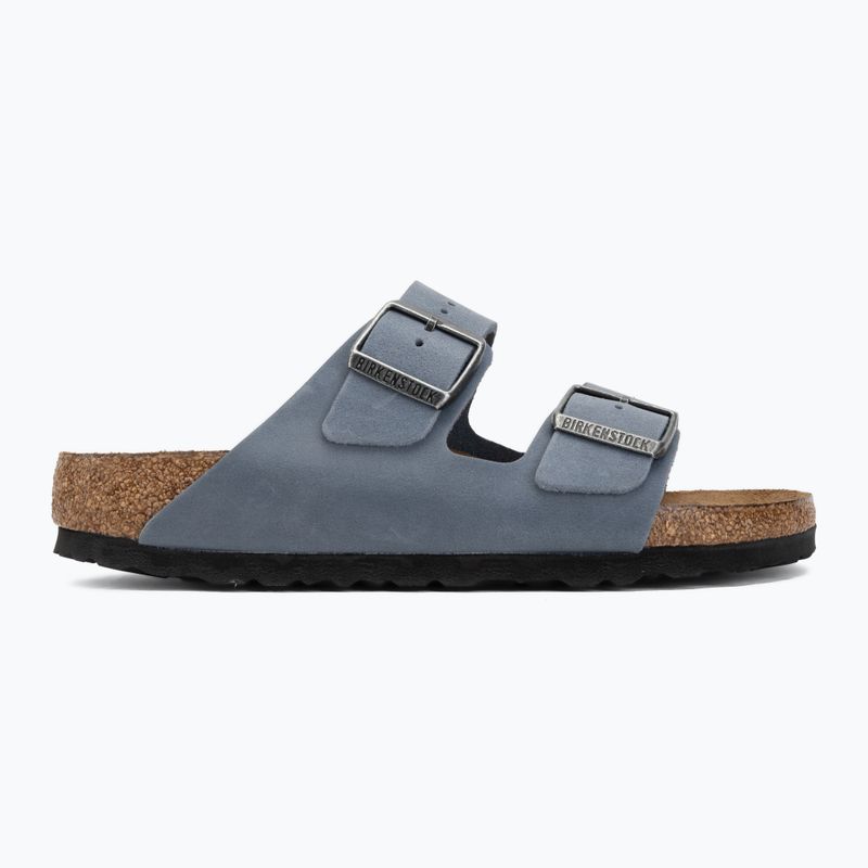 Šľapky BIRKENSTOCK Arizona Soft Footbed Oiled Leather Narrow elemental blue 2