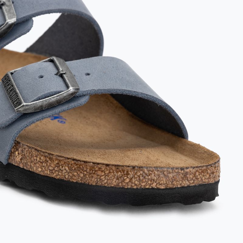 Šľapky BIRKENSTOCK Arizona Soft Footbed Oiled Leather Narrow elemental blue 7