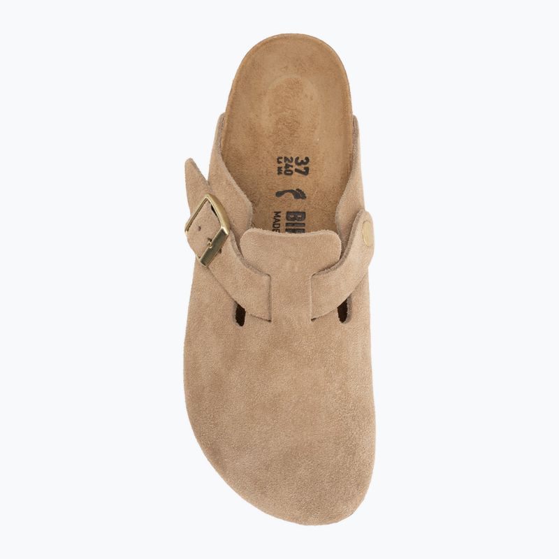 Šľapky BIRKENSTOCK Boston Suede Leather sandcastle 5
